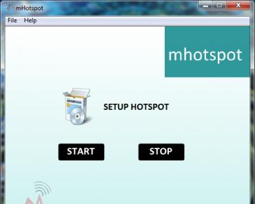 Features of setting up and using the mHotspot program