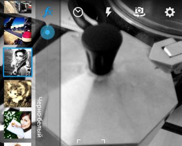 Android smartfon və planşet üçün effektləri olan ən yaxşı kameranın seçilməsi